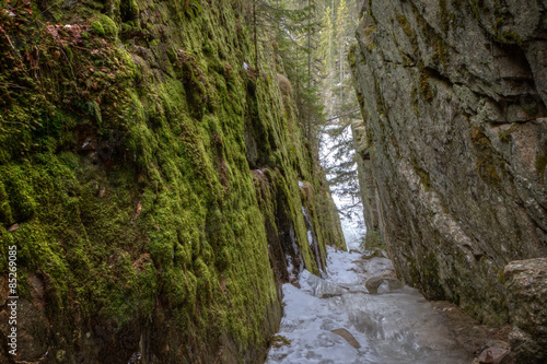 Helvetinkolu   Hell s Hole   cleft at the Helvetinj  rvi National Park in Finland