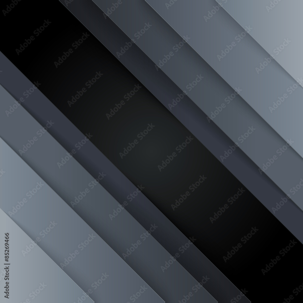 Obraz premium Dark gray paper triangle shapes abstract background