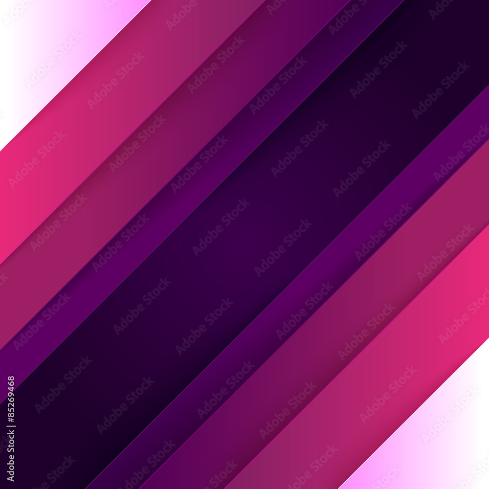 Fototapeta premium Abstract purple and violet paper triangle shapes background