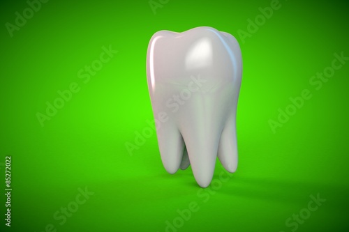 Fototapeta Naklejka Na Ścianę i Meble -  Tooth molar tooth Dental Hygiene Dentist 3D green