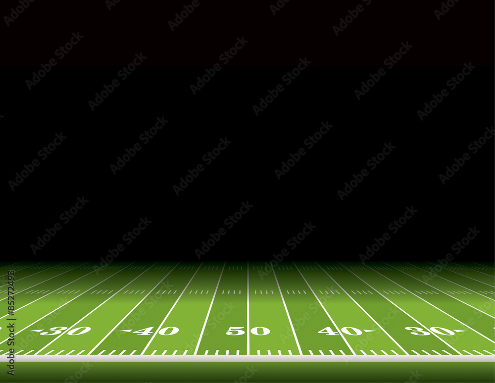 American Football Field Background Illustration Stock Vector | Adobe Stock