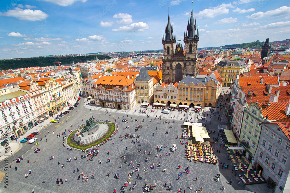 Obraz premium Rynek Starego Miasta w Pradze