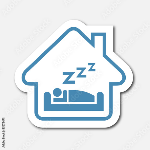 Logo maison et sommeil.