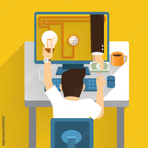 Exchange idea money from online marketing
