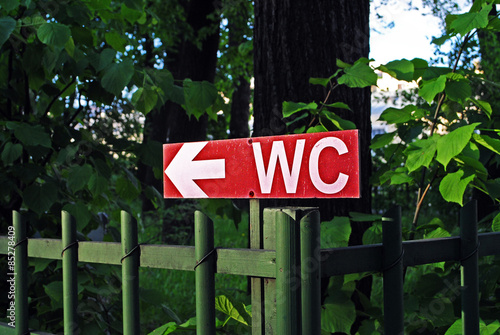 WC sign photo