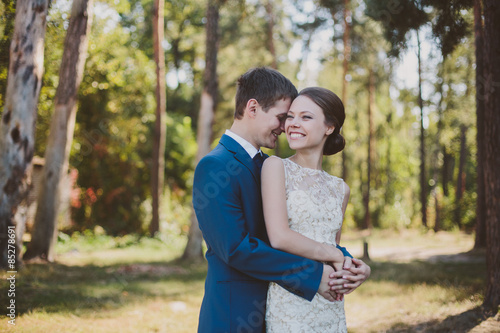 Wedding couple in nature