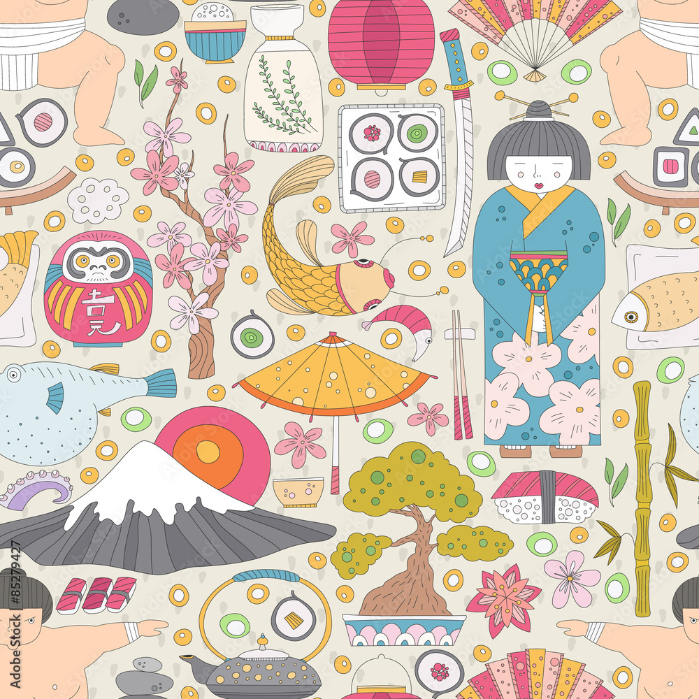 Japanese Seamless Pattern Japanese Seamless Pattern