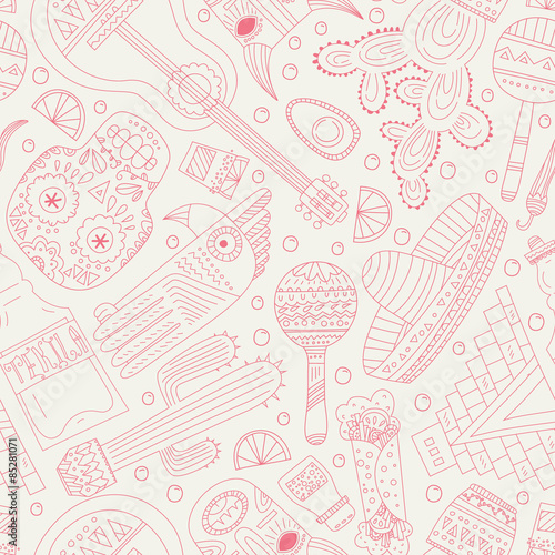 Mexico Seamless Pattern