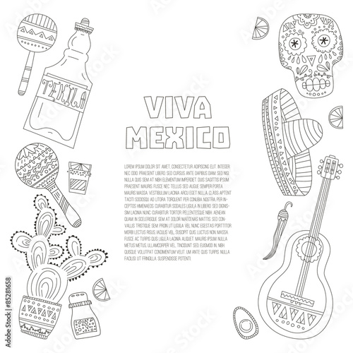 Mexico Card Template