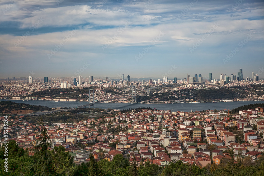 Bosphorus bridge from camlica