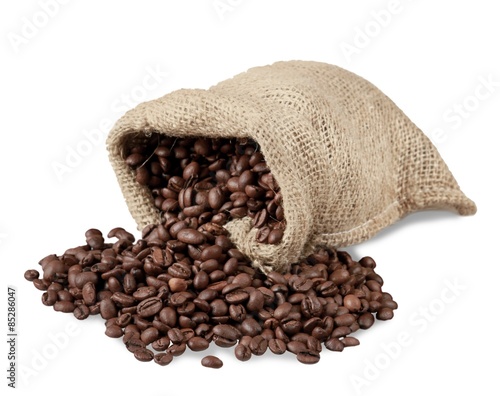 Coffee Bean, Sack, Burlap.