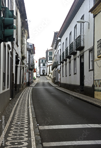 Street view in Ponta Delgada, Azores islands © sphraner
