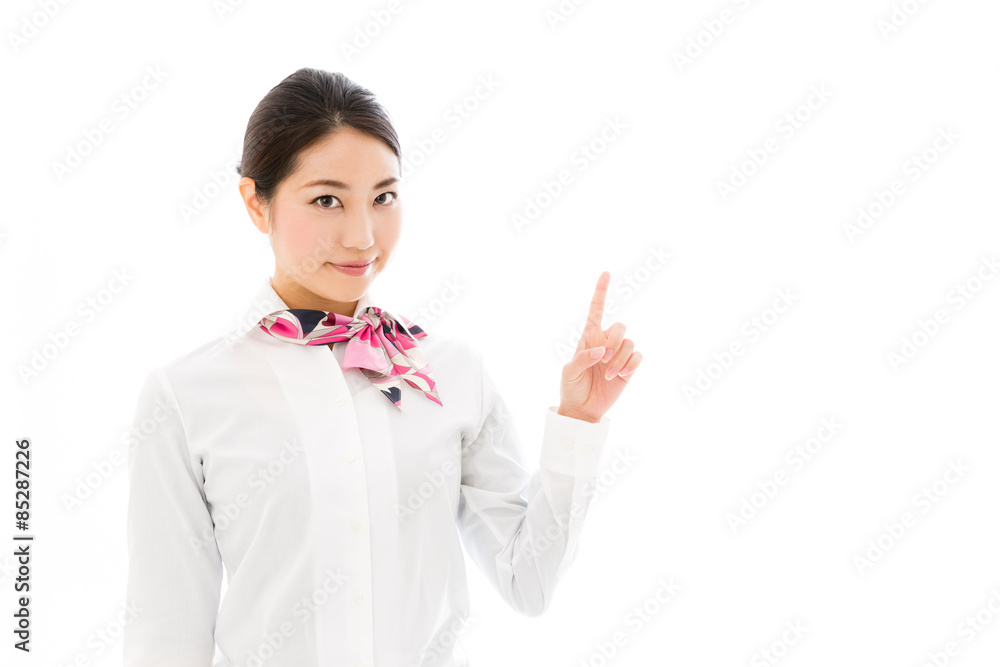 asian businesswoman on white background asian businesswoman on white background