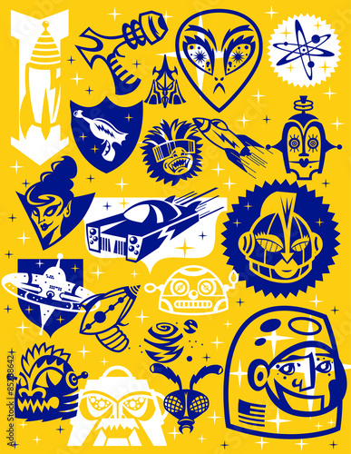 Sci fi Vector Icon set