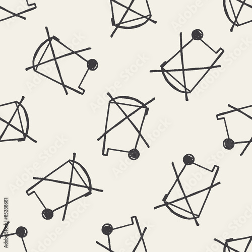 no trash doodle seamless pattern background