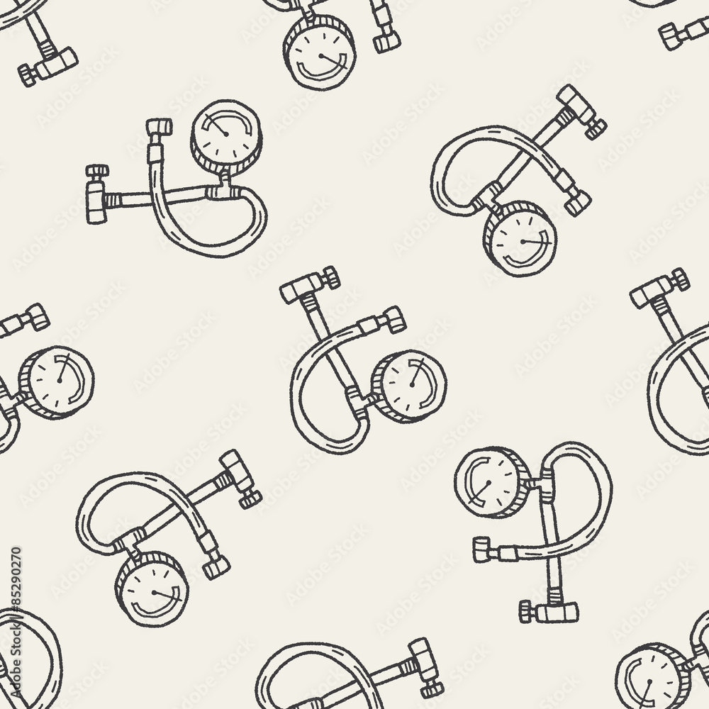 Manometers doodle seamless pattern background Manometers doodle seamless pattern background