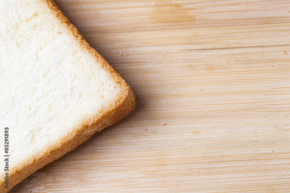 Slice of white bread isolated on white background. Slice of white bread isolated on white background.