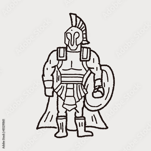 Wallpaper Mural knight doodle Torontodigital.ca