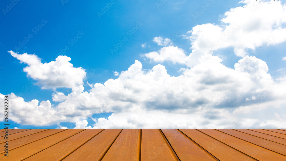 clear blue sky with cloud.