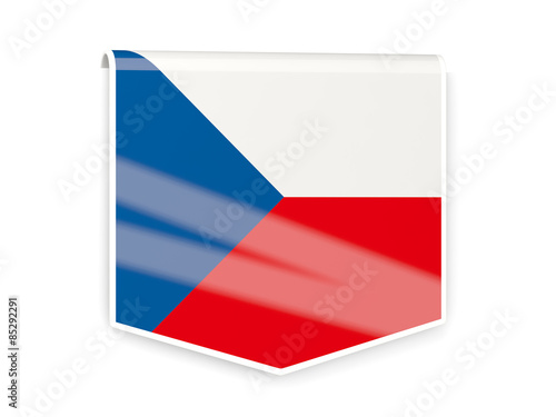 Flag label of czech republic Free Download Flag label of czech republic - GFXLoad