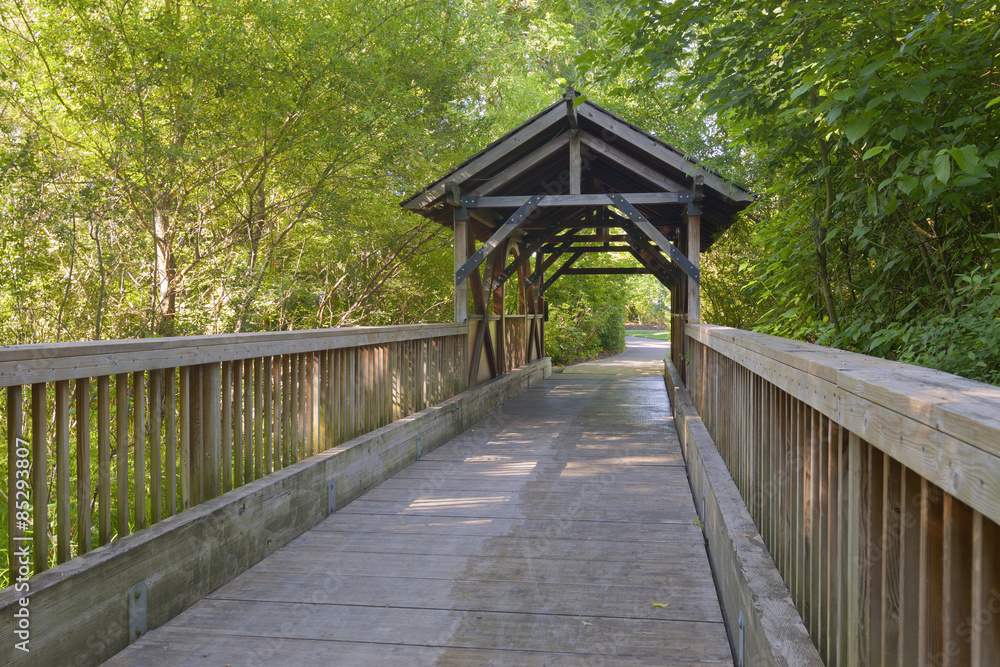 Small wooden covered bridge Oregon. Small wooden covered bridge Oregon.