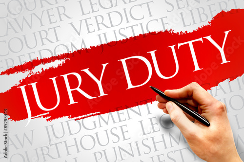 Fotografija Jury Duty word cloud concept