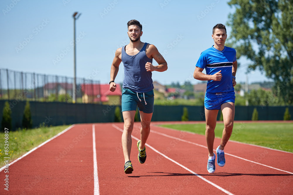 Friends running