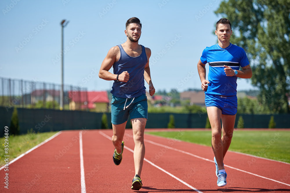 Friends running