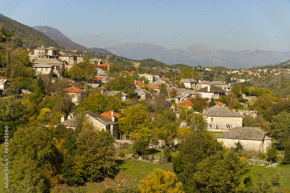 The picturesque village of Aristi is part of the Zagoria villages in the north-east of Ioannina, Greece