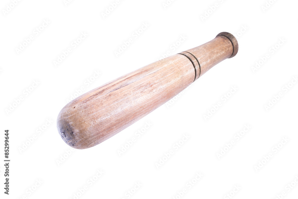 wooden pestle isolated on white background wooden pestle isolated on white background