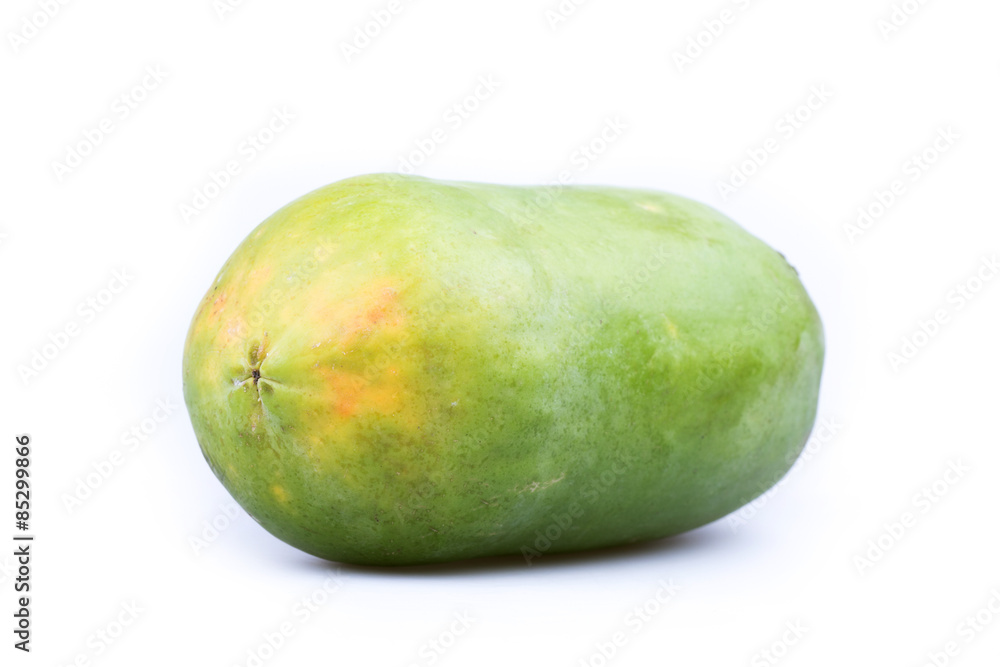 ripe papaya fruit isolated on white background ripe papaya fruit isolated on white background