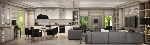 The living room of a country house