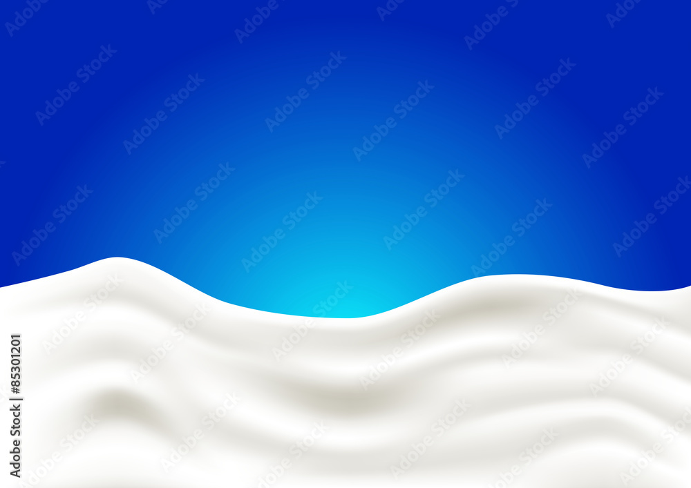 Naklejka premium A splash of milk. Vector illustration.