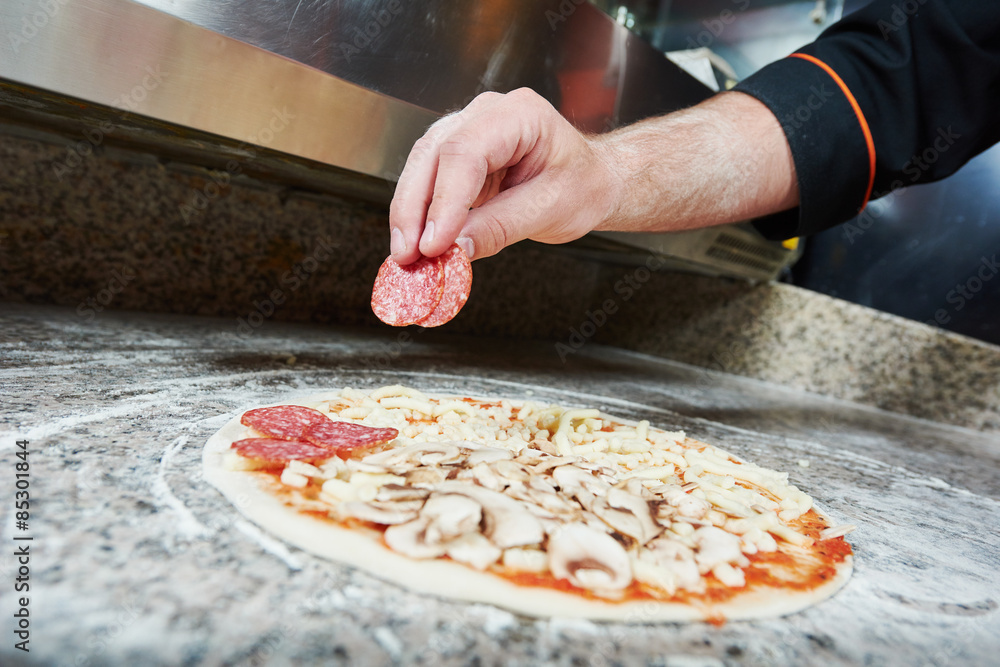 Pizza preparartion