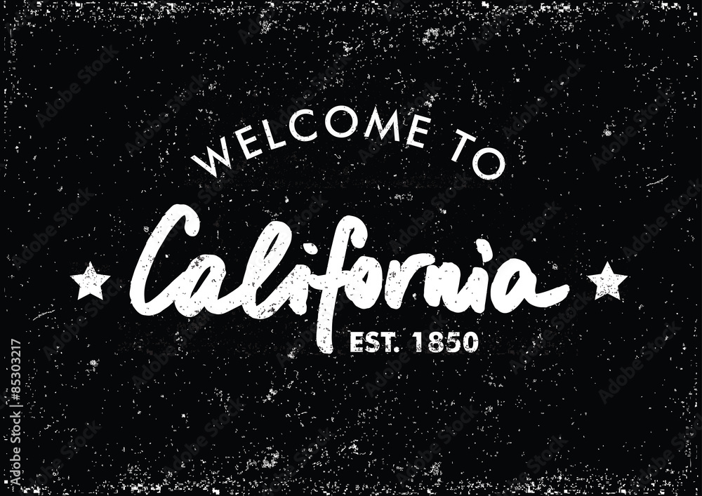 Welcome to California Vector Template