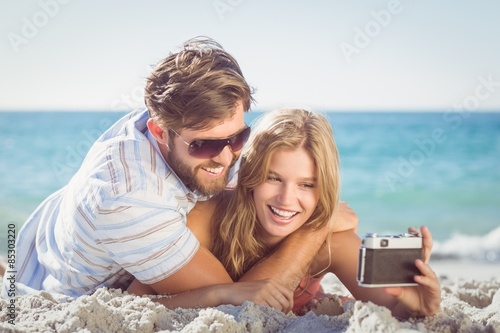 couple taking a photo 