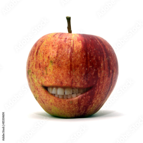 apple with smile