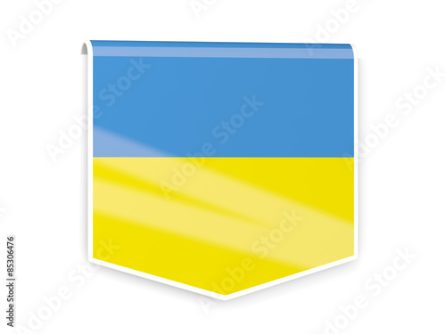 Free Download Flag label of ukraine - GFXLoad
