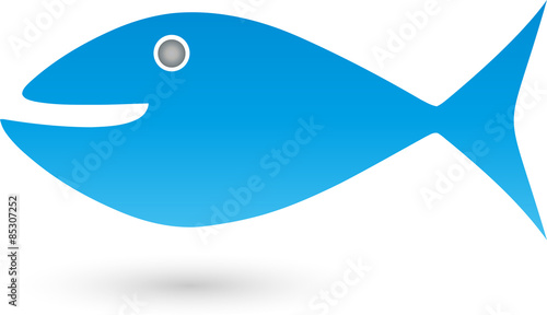 Fisch in blau, Logo