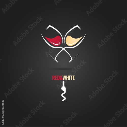 wine glass concept design background