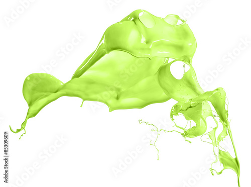 isolated green splash