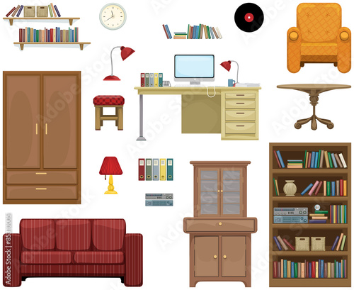 Detailed furniture set