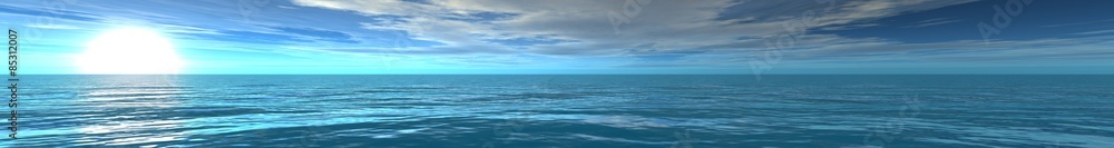 Obraz premium panorama of sea sunset