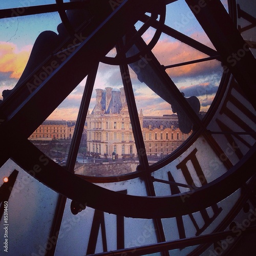 Vászonkép view of Paris from Orsay museum