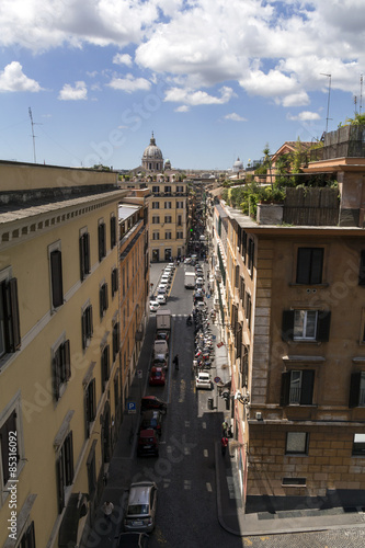 Photography rome narrow road