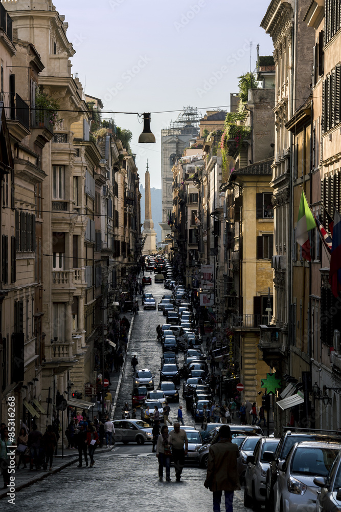 Obraz premium road in rome