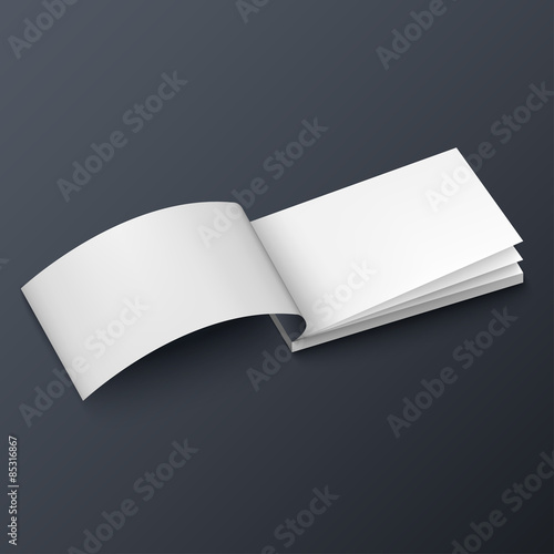 Notepad, booklet, business card or brochure mockup template photo