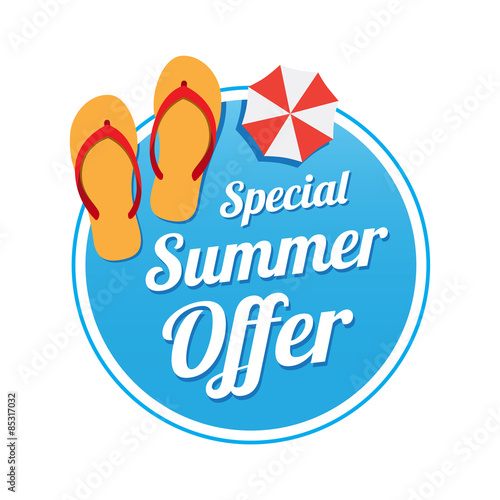 Special Summer Offer Label