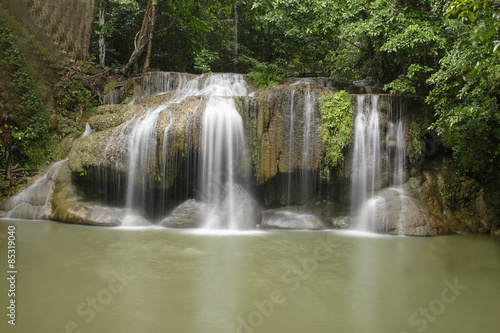 Erawan Waterfall  Erawan National Park in Kanchanaburi  Thailand