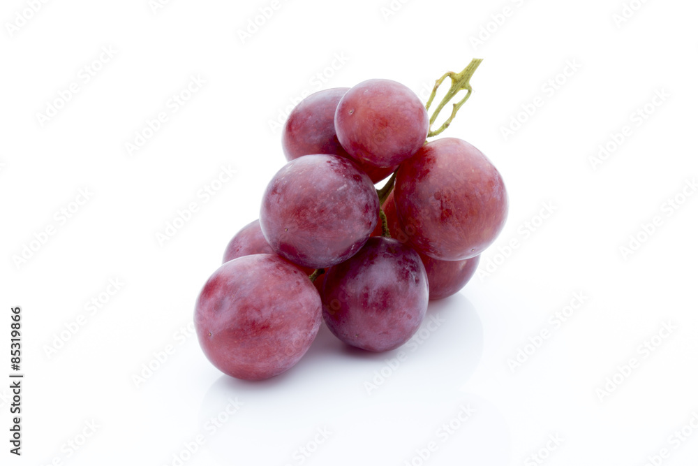 Grape on the white background. Fresh  berry.